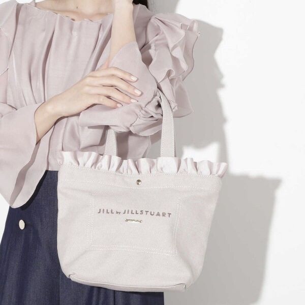 新品 ジルバイジルスチュアート フリルトップトート 小 トートバッグ ミニトート ランチバッグ JILLbyJILLSTUART