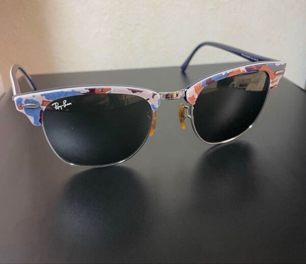 RayBan レイバン サングラス クラブマスター希少 マーブル柄 RB3016