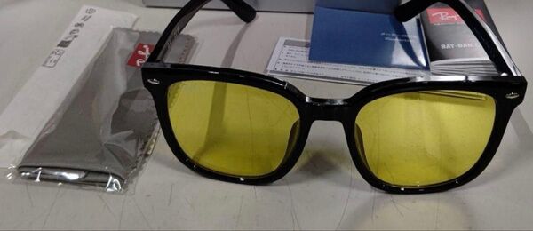 Ray-Ban RB4401D イエローレンズ サングラス 希少な純正レイバンレンズイエロー