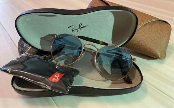 Ray-Ban レイバン サングラス RB3747 爽やかブルーレンズ夏カラー 良品! 選べるケース