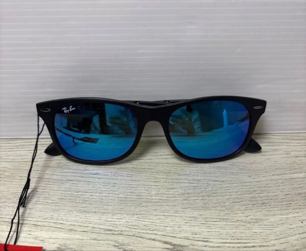 RayBan レイバンサングラスRB4223 ブルーミラー フォールディングウェイファーラー 折りたたみ式 新品未使用
