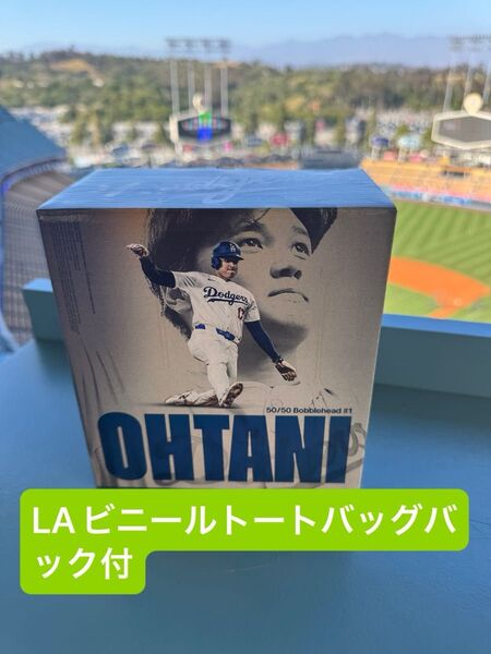 【新品】大谷翔平 ボベルヘッド 50/50記念 2025/5/15配布 ドジャースビニールバック付き