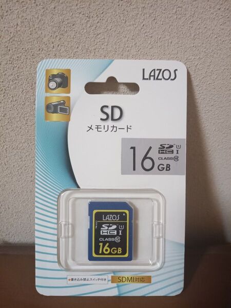 LAZOS SDメモリカード 16GB