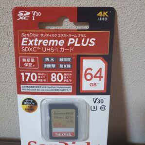 SanDisk Extreme PLUS SDXCカード 64GB