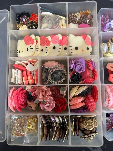 凸デコパーツ大量セット