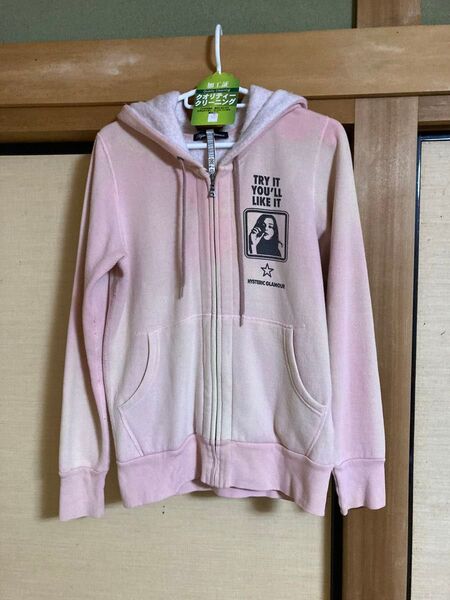 HYSTERIC GLAMOUR 織りムラ 染めムラ ガールプリント ジップアップパーカー サイズFREE(クリーニング済み)
