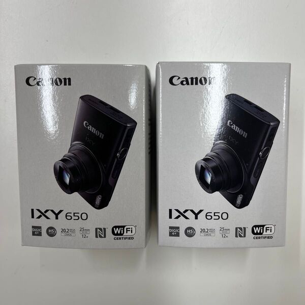 【2個セット】Canon デジタルカメラ IXY 650 ブラック 新品未使用