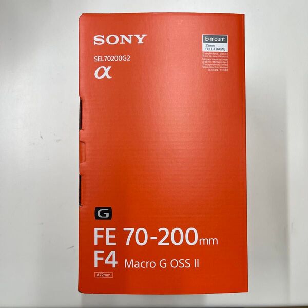 ソニー FE 70-200mm F4 Macro G OSS II SEL70200G2 新品未開封
