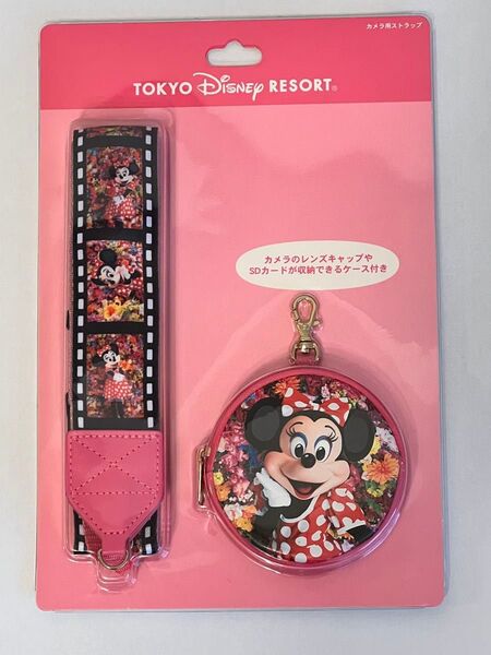 【新品】東京ディズニーリゾート イマジニングザマジック カメラストラップ ミニー 旧フェイス 実写 蜷川実花コラボ 35周年