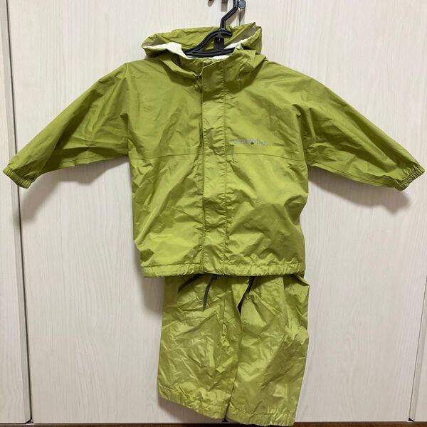 値下げ不可 モンベル 90cm レインウェア 上下セット 雨具 ハイドロブリーズ