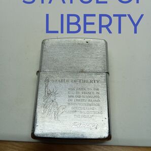 ZIPPO ジッポ STATUE OF LIBERTY 自由の女神 石なし 着火未確認 オイルライター