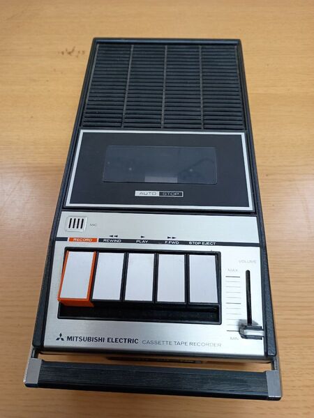MITSUBISHI 三菱 T-530 カセットテープレコーダー 昭和レトロ ヴィンテージ 通電確認
