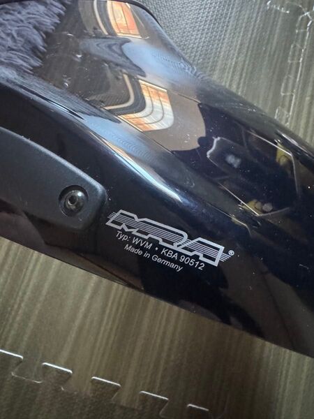 MRA スクリーン 社外 中古 バイク 部品 KBA90512 スポイラースクリーン ダークスモーク 修復素材に 割れ欠け無し