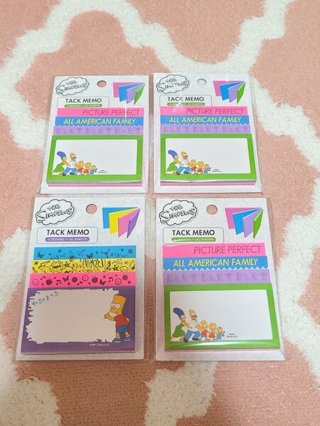 シンプソンズ ブロック付箋 付せん ふせん 文房具 ノート メモ帳 アメキャラ