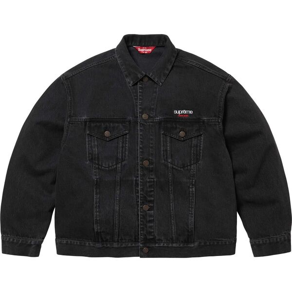 25SS Supreme Denim Trucker Jacket M BLACK