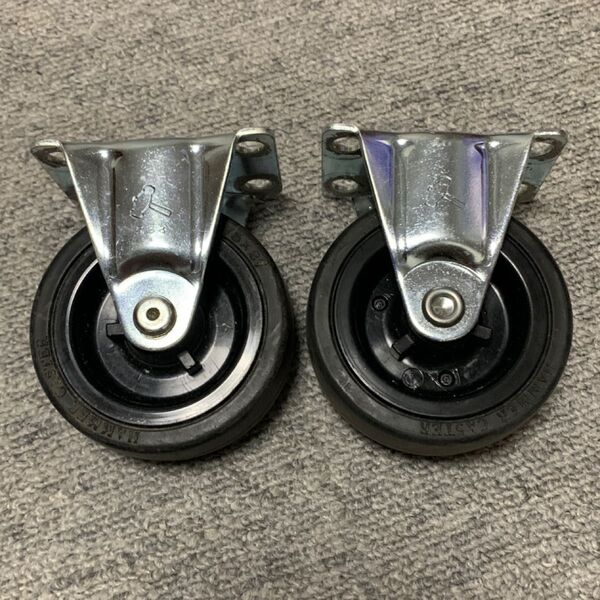 HAMMER CASTER 2個セットハンマーキャスター 車輪 直径75 幅27 台車 ストッパー無
