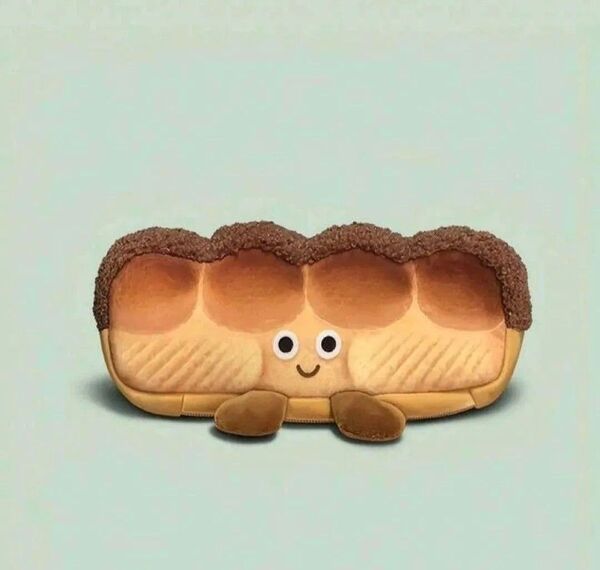 パン型ぬいぐるみペンケース かわいい筆箱 ポーチ