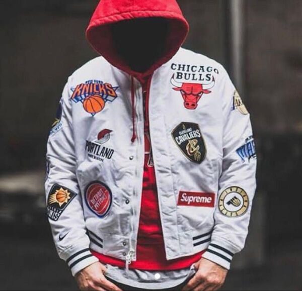 Supreme NIKE NBA Warm-Up Jacket 白L