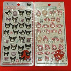 ボンボンドロップシール サンリオ クロミ マイメロ 立体シール 可愛い グッズ シール