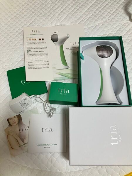 tria 家庭用脱毛器 ホワイト グリーン パーソナルレーザー 4X