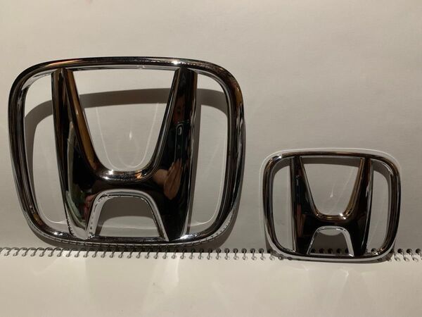 HONDA ホンダ エンブレム 大小3個セット シルバー 1つ追加!(5枚目の画像)