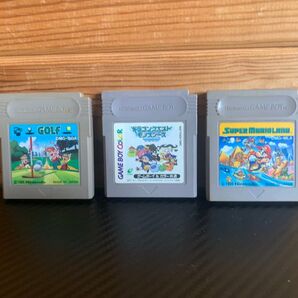 ゲームボーイソフト 3個セット ゴルフ ドラクエモンスターズ スーパーマリオランド
