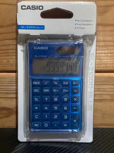 CASIO 電卓 SL-Z1000-BU-N ブルー 未使用