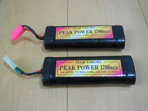 1-369 YOKOMO PEAK POWER 7.2V バッテリー 1700SCR 2本セット Ni-CD_画像1