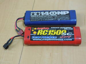 1-380 TAMIYA タミヤ 7.2V バッテリー 1400NP SANYO RC1500SC 2本セット Ni-CD
