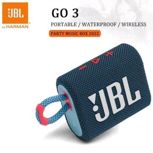 JBL GO3 Bluetoothスピーカーネイビーブルー USB C充電/防塵防水/パッシブラジエーター搭載/ポータブル