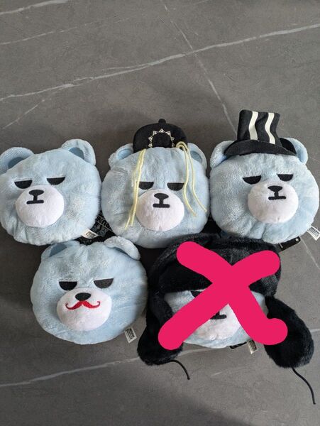 BIGBANG KRUNK リール付 パスケース ぬいぐるみ (ジヨン以外) 4種