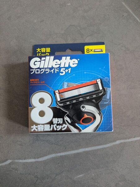 【未使用】ジレット カミソリ 髭剃り プログライド 替刃 8個入 Gillette