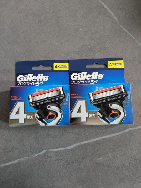 【未使用】ジレット カミソリ 髭剃り プログライド 替刃 4個入 2箱 Gillette