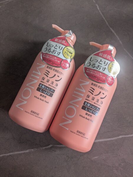 【新品】 ミノン 全身シャンプー しっとりタイプ 450ml 2個セット ボディソープ 第一三共 ヘルスケア