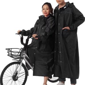 セール 超高品質 レインコートメンズ 自転車 カッパ レディース 雨具 ポンチョ原付用 ロング丈のおしゃれな 男女兼用
