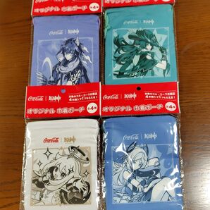 原神オリジナル巾着ポーチ全4種4枚