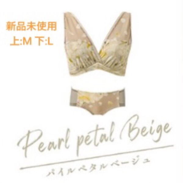 最終値下げ Nongy ノンジー上下セット バストケア ノンワイヤー ストレスフリー ノンワイヤーブラ 新品 パイルペタルベージュ