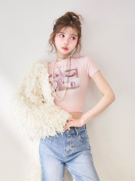 ダーリッチ darich レディフォトコンパクトTシャツ PNK ピンク