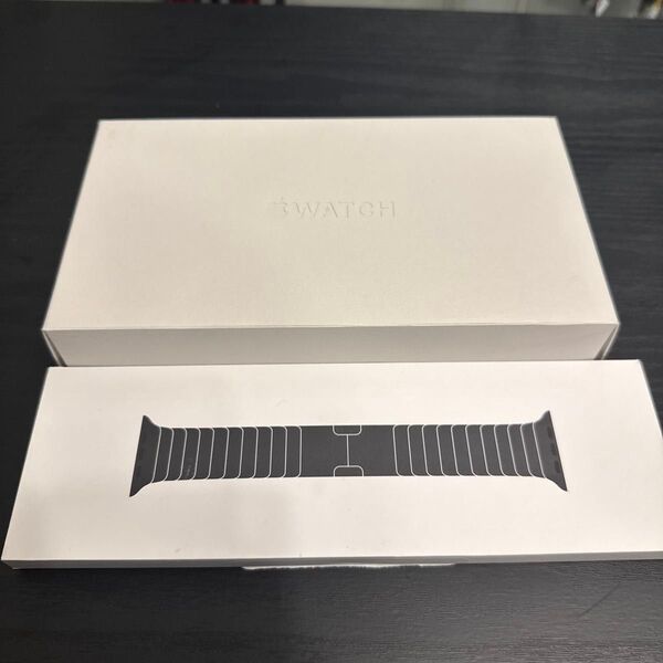Apple Watch ultra+純正品42mmケース用ストレートリングブレスレット セット