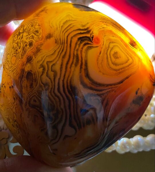 サードニクス 紅縞瑪瑙 マダガスカル産 天然 原石 205