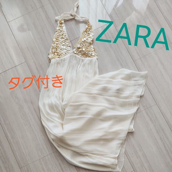 ZARA シェルモチーフワンピース S