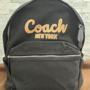 ★新品未使用★ CAM76 新作 COACH ブラックデニムバックパック