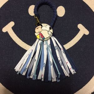 No.16 ハンドメイド フープ付き タッセル バッグチャーム フリンジ
