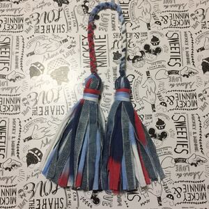 No.11ハンドメイド ダブルタッセル バッグチャーム フリンジ バッグチャーム