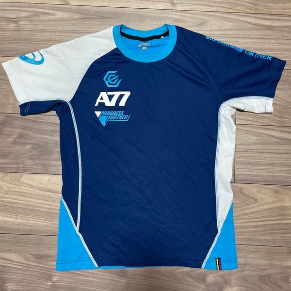 アシックス A77 Tシャツ メンズ 半袖 スポーツウェア トレーニング M