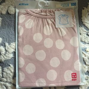 UNIQLO エアリズム コットン クルーネックTシャツ 100 女の子