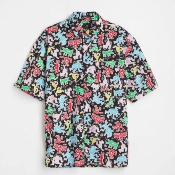 値下げ不可 H&M キースヘリング シャツ メンズ アロハシャツ
