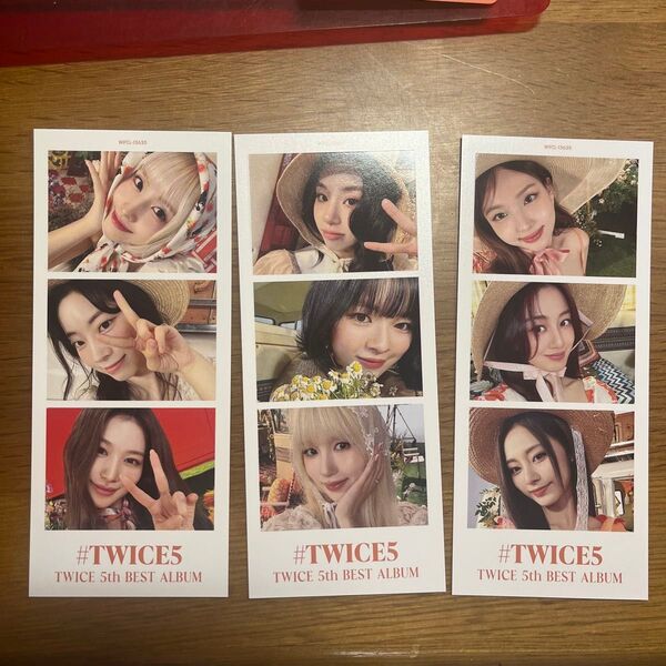 #TWICE5 初回限定盤A封入3cut photo 3枚