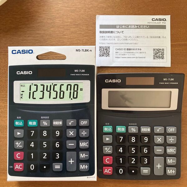 CASIO カシオ 電卓 新品未使用 MS-7LBK-N
