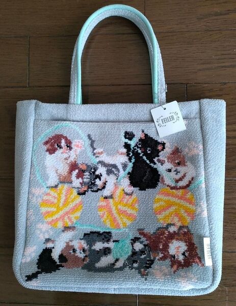 FEILER フェイラー トート バッグ プレイフルキトゥン(ネコ)